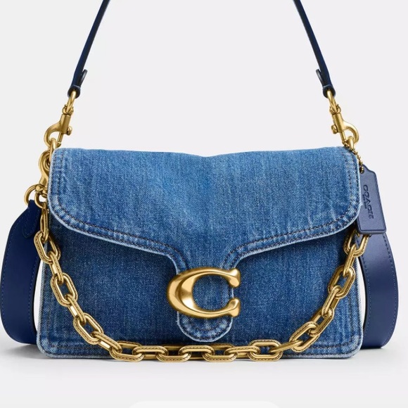 Coach Handbags - Soft Chain Tabby in Denim